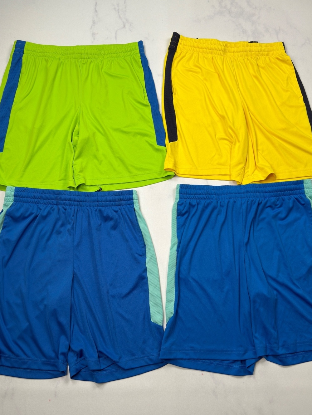 Tek Gear Athletic Shorts 4-Pack Colorblock Dry Tek - Boys XL Husky